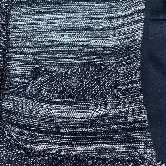 Conrad C black, white and silver cardigan sweater - Picture 3 of 4